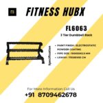 FL6063 3 Tier Dumbbell Rack